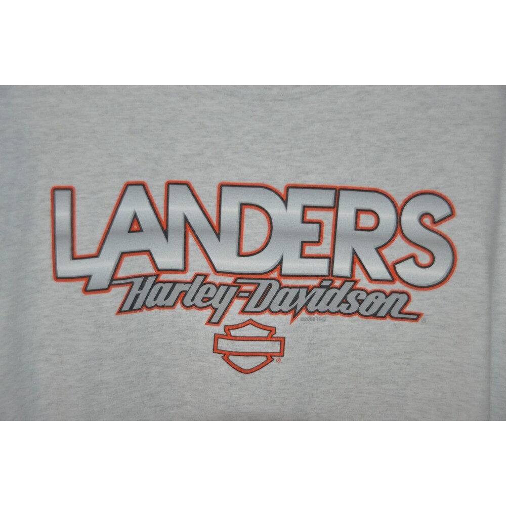 Harley Davidson Graphic Ark T Shirt His Hers Matching Pair L & XL Gray  2008 - Picture 5 of 5